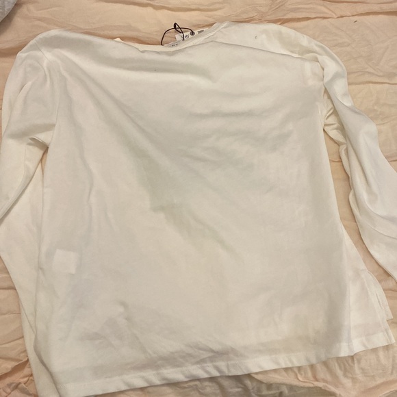 Zara girls long sleeve white t-shirt - Picture 2 of 4